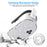 7Pcs Silicone Protective Case Set for Meta Quest 3S VR Headset Controller Grip Cover with Anti-Drop Damping Wavepoint Design - White - 2