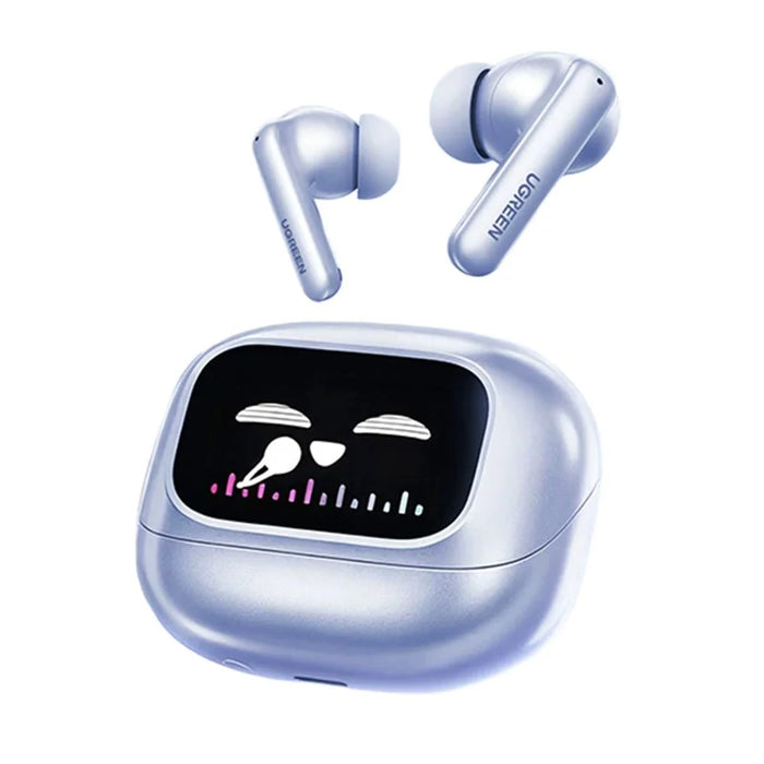 UGREEN WS211 HiTune T6 Magic In-Ear Bluetooth-compatible Earbuds ANC ENC Noise Cancelling Smart Touch Screen Headset for Gaming Sports - Blue  /  Purple - 1