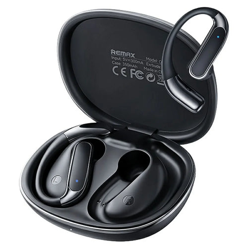REMAX OWS-17 Open Ear Wireless Earphones Bluetooth-compatible 6.0 Hi-Resolution Audio Gaming Mode Ear Hook Earbuds - Black - 1