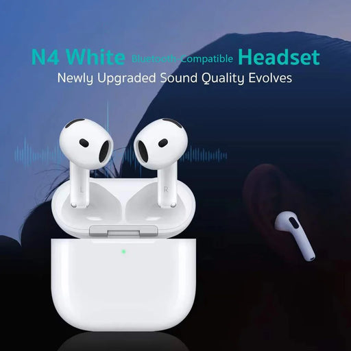 COTECI N4 Bluetooth-compatible Earbuds ANC Wireless Charging In-ear Detection TWS Earphones - White - 2