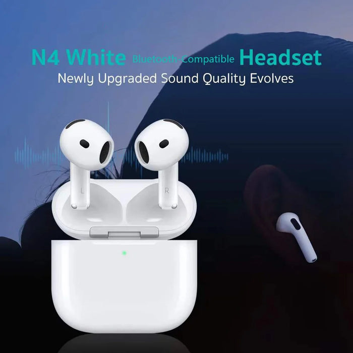 COTECI N4 Bluetooth-compatible Earbuds ANC Wireless Charging In-ear Detection TWS Earphones - White - 2