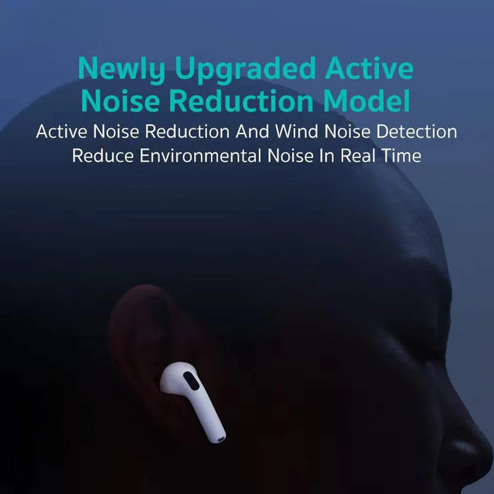 COTECI N4 Bluetooth-compatible Earbuds ANC Wireless Charging In-ear Detection TWS Earphones - White - 4