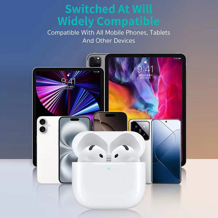 COTECI N4 Bluetooth-compatible Earbuds ANC Wireless Charging In-ear Detection TWS Earphones - White - 6