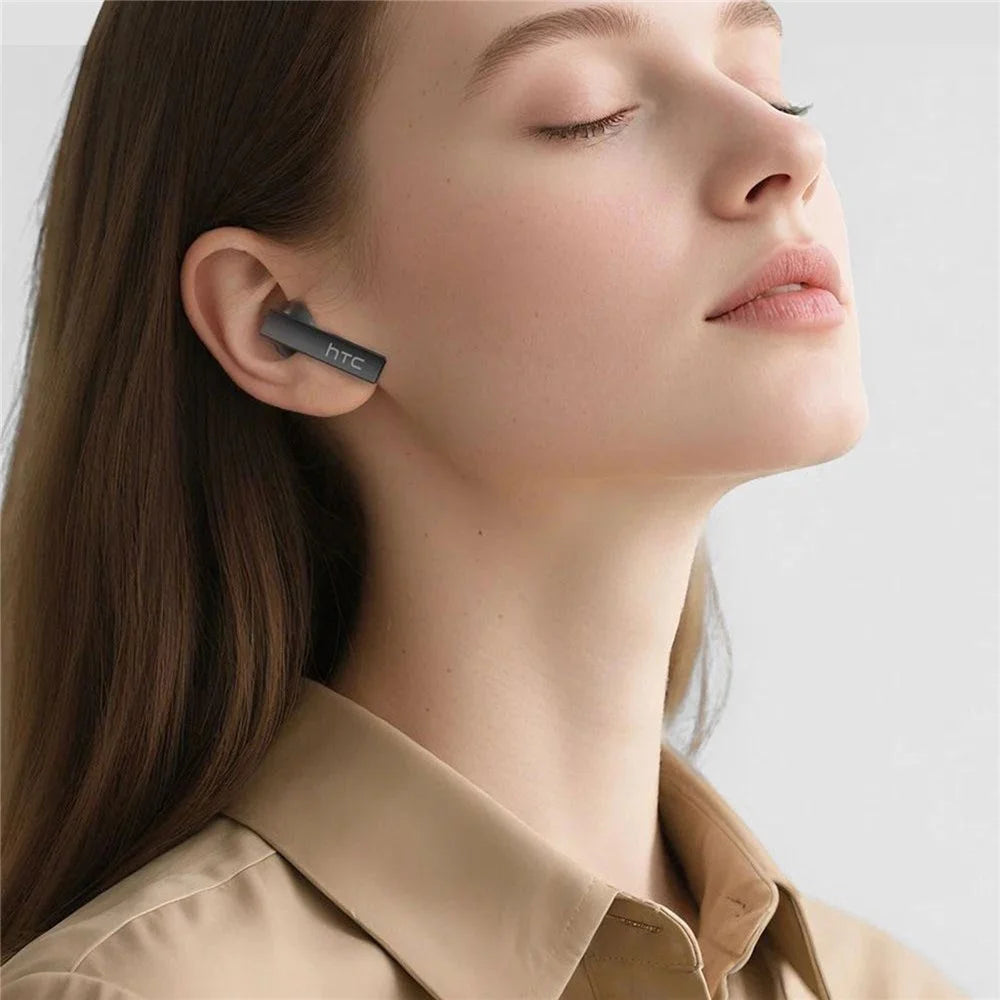 HTC NE40 134 Languages AI Translation Earbuds Noise Cancellation Bluetooth-compatible 6.0 Earbuds with 2.0 Inch HD Screen Charging Case - Black - 7