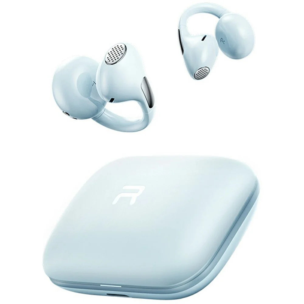 REMAX OWS-26 Clip-on Wireless Bluetooth-compatible Earphones Open-Ear AI ENC Noise Cancelling Earbuds for Sports - Blue - 1