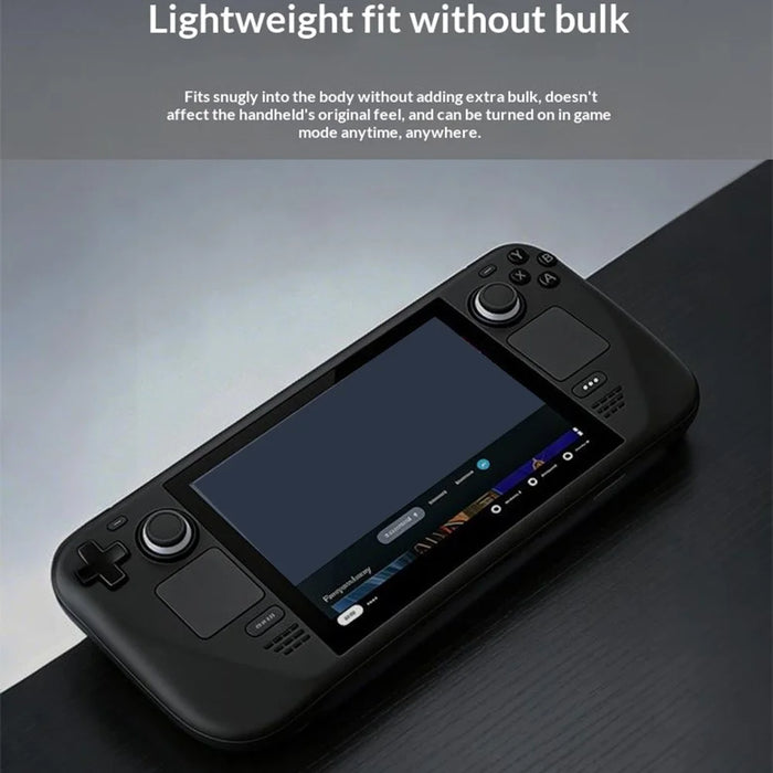 For Steam Deck  /  Steam Deck OLED Silicone Case 360 Degree Protection Anti-slip Grip Shockproof Cover - Black - 6