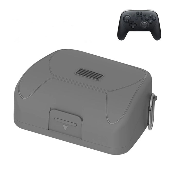 Storage Case for Nintendo Switch 2 Pro Game Controller Portable Hard Shell Carrying Pouch with Carabiner Clip - 1