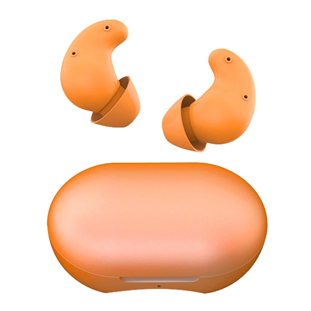 S1 White Noise Sleeping Earbuds IPX5 Waterproof ANC Noise Cancelling Bluetooth-compatible Earbuds - Orange - 1