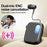K91 In-Ear AI Retractable Bluetooth-compatible 6.0 Wireless Earphones LED Display ENC Noise Cancelling Clip-On Headset for Business Sports - Black  /  Grey - 3