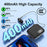 K91 In-Ear AI Retractable Bluetooth-compatible 6.0 Wireless Earphones LED Display ENC Noise Cancelling Clip-On Headset for Business Sports - Black  /  Grey - 4