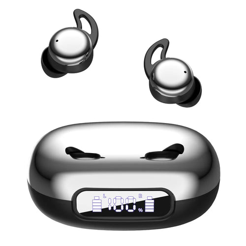 YYK-Q81 Mini Bluetooth-compatible Earbuds In-Ear Noise Cancelling Wireless Earphones for Sleep - Black - 1
