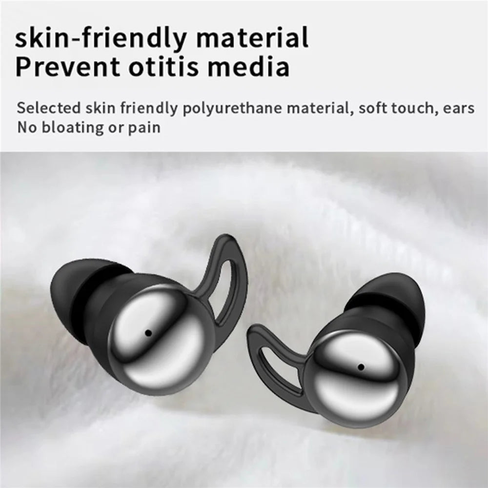YYK-Q81 Mini Bluetooth-compatible Earbuds In-Ear Noise Cancelling Wireless Earphones for Sleep - Black - 6