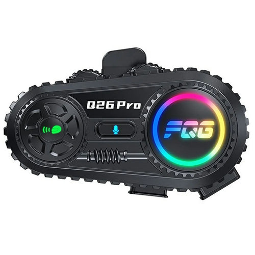 Q26 Pro Helmet Bluetooth-compatible Intercom Headset with Hard Mic 500m Range Noise Reduction Waterproof Earphone for Motorcycle (No Memory Card) - 1