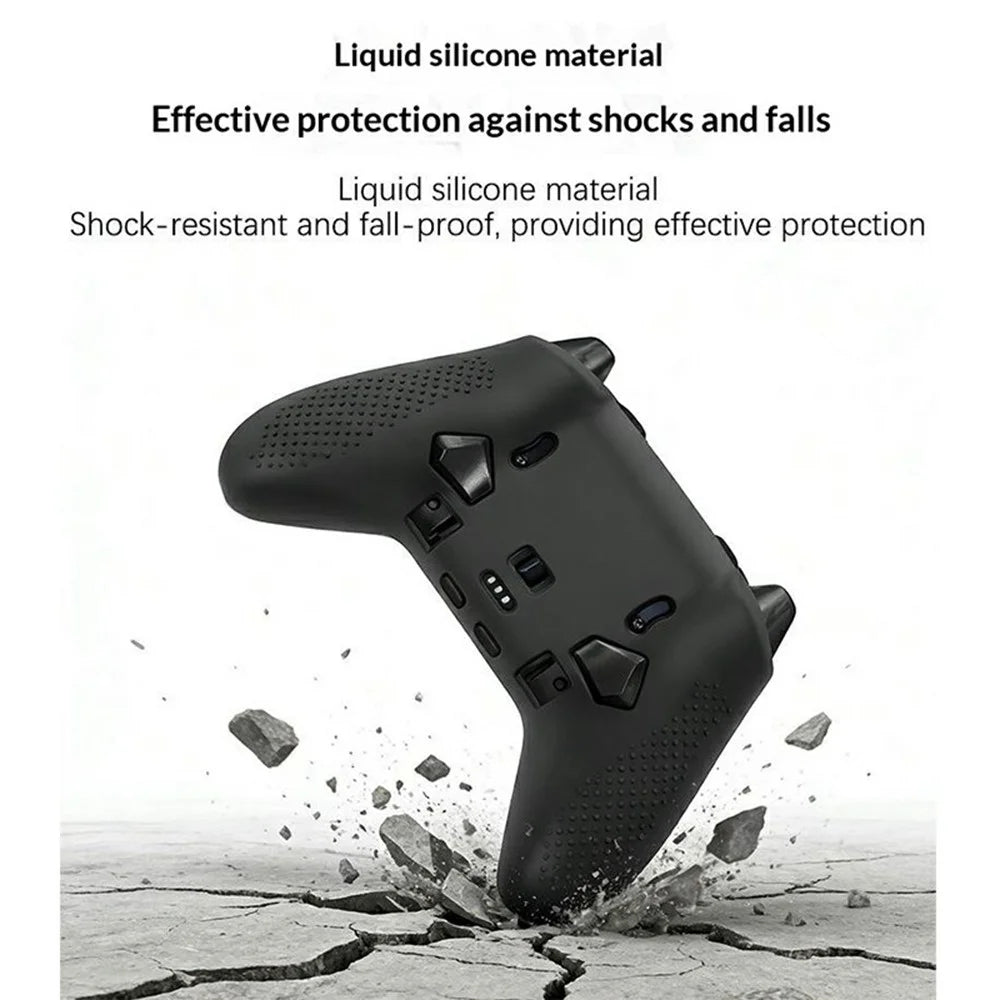 Silicone Case for Flydigi Black Warrior 5 Pro Gamepad 360 Degree Full Protection Anti-slip Shockproof Cover - Black - 4