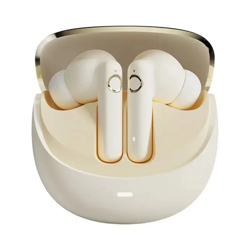 ERAZER ETP-Z02 Bluetooth-compatible In-Ear Earbuds ANC+ENC Noise Cancelling Wireless Earphones for Gaming Music (Invested By Lenovo) - Beige - 1