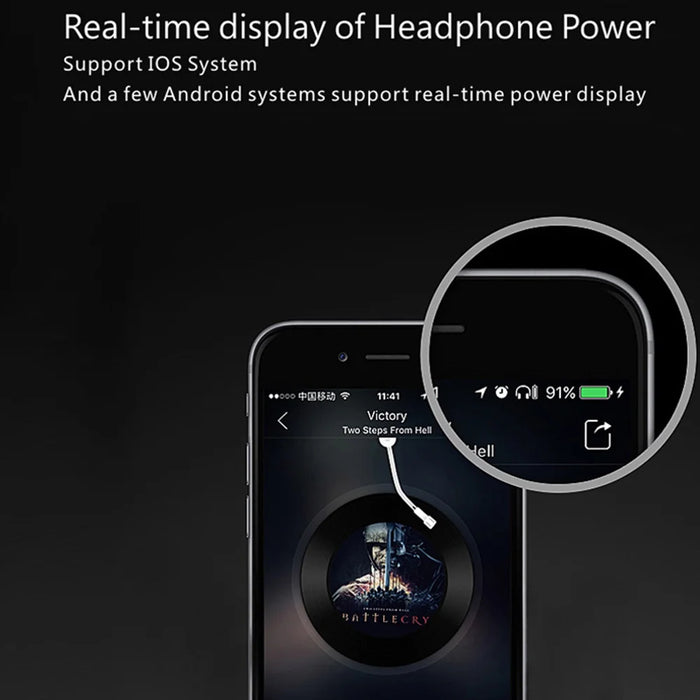 F900 Noise Cancelling Bluetooth-compatible Earphone IPX4 Waterproof Ear Hook Wireless Business Single Earpiece - Black - 7