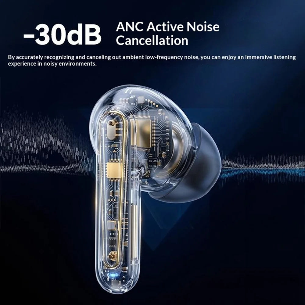 YESIDO TWS45 Bluetooth-compatible 6.0 In-Ear Earbuds with 4Pcs Silicon Microphones ANC ENC Dual Noise Cancelling Earphones - Black - 2