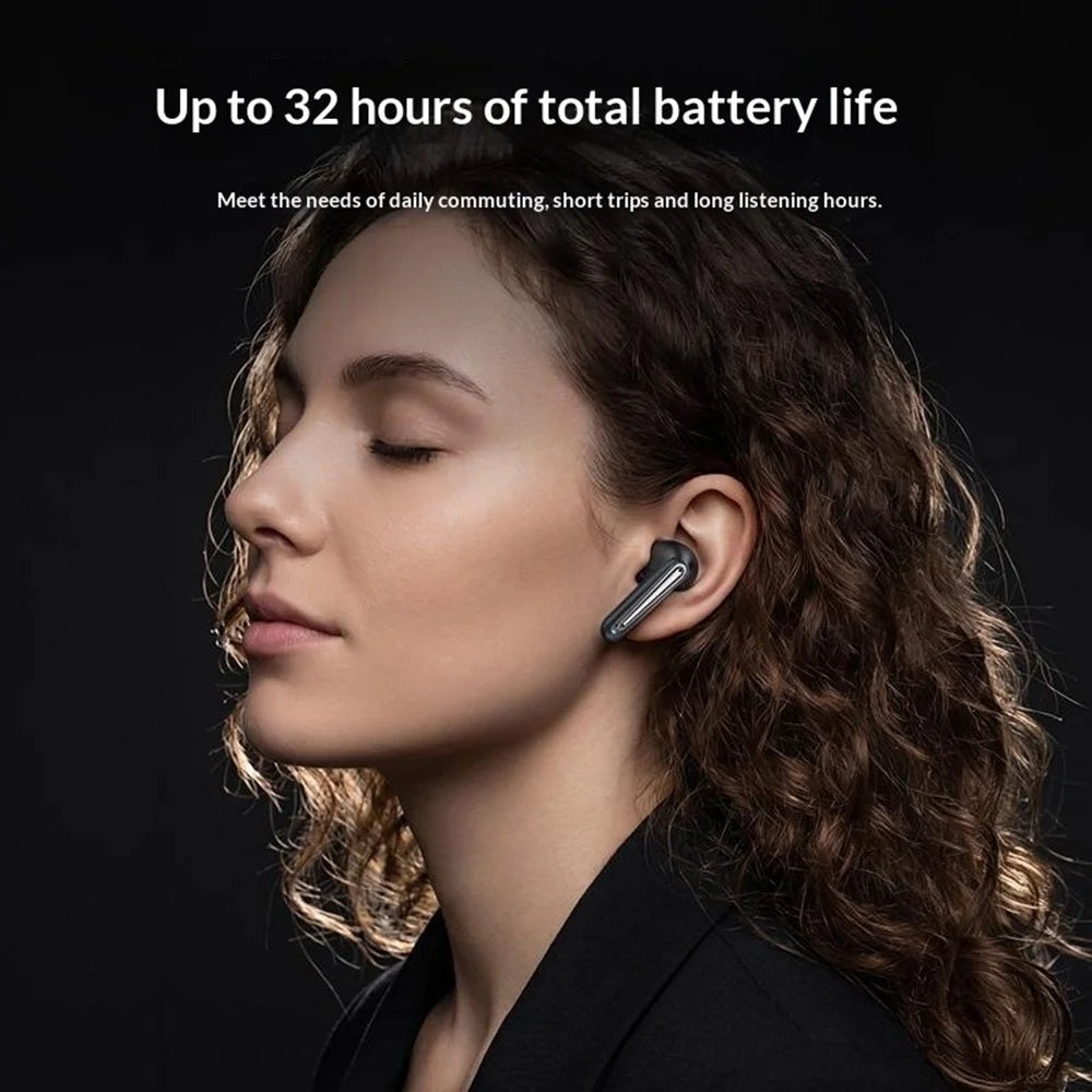 YESIDO TWS45 Bluetooth-compatible 6.0 In-Ear Earbuds with 4Pcs Silicon Microphones ANC ENC Dual Noise Cancelling Earphones - Black - 4