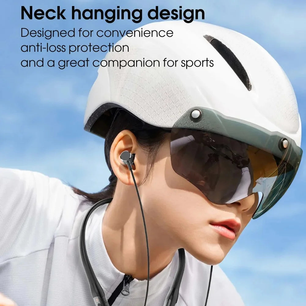 LDNIO N03 Neckband Bluetooth-compatible 5.4 Earphones 40H Playtime 400mAh Wireless Headset for Sports Running - Blue - 4