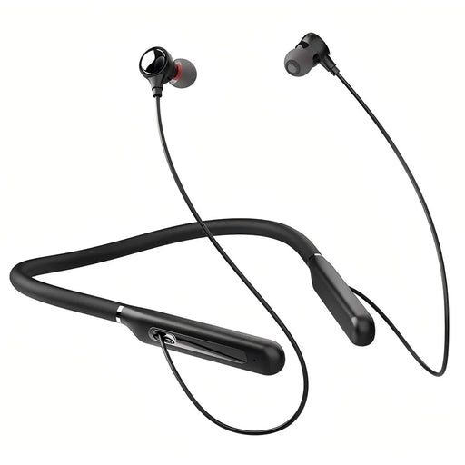 LDNIO N02 Neckband Bluetooth-compatible 5.3 Semi-In-Ear Earphones 10mm Driver 200mAh 16H Playtime Headset for Sports - Black - 1