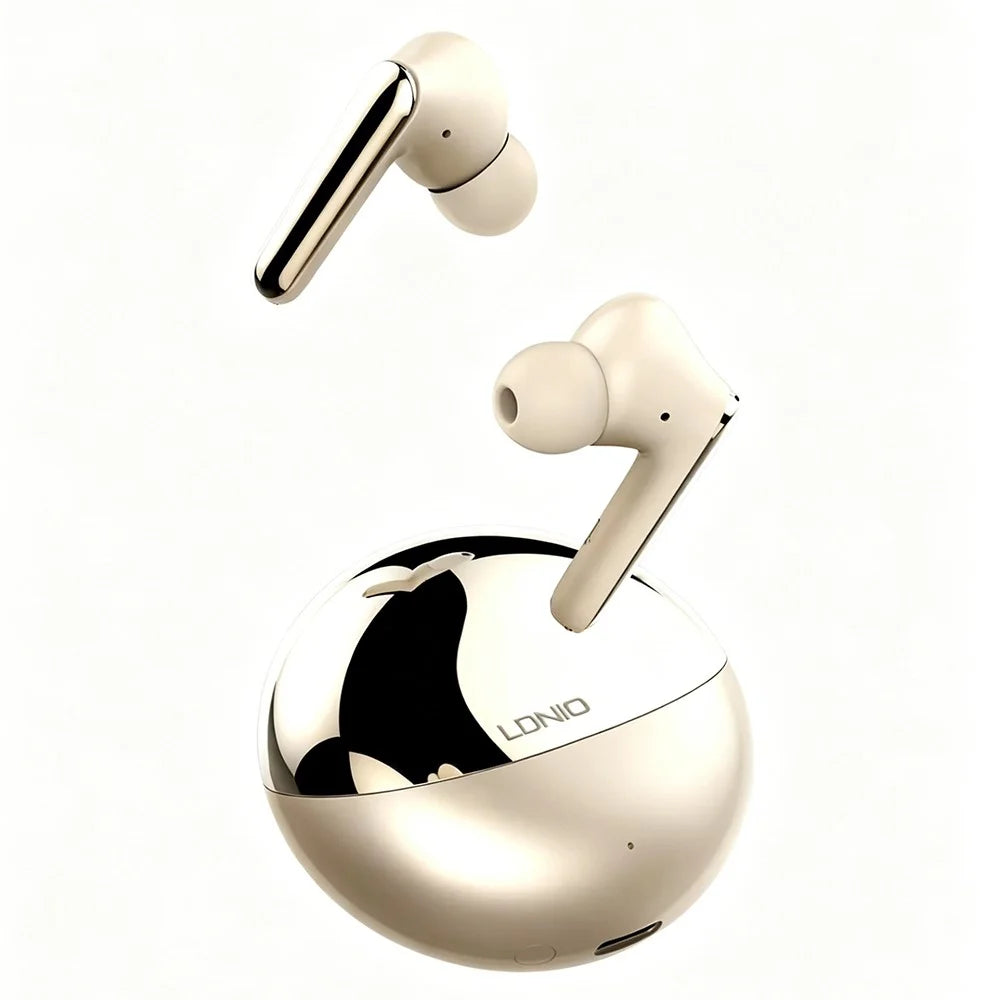 LDNIO T01 Bluetooth-compatible 5.3 In-Ear Earbuds Adaptive Noise Cancelling Hi-Fi 20-Hour Battery Headphones - Champagne - 2