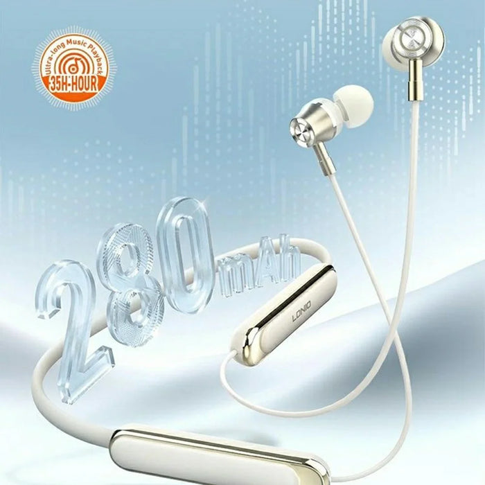 LDNIO N06 Neckband Bluetooth-compatible Earphones 10mm Driver In-ear Sports Earphones - Black - 4