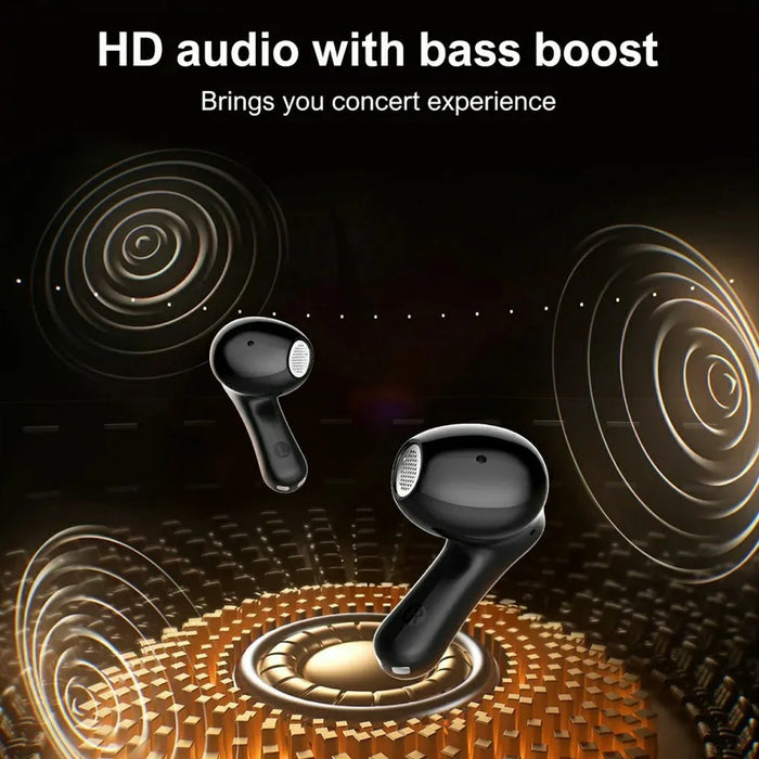 LDNIO T15 TWS Bluetooth-compatible V6.0 Earbuds IPX5 Waterproof HiFi Sound Semi-in-Ear Wireless Earbuds - White - 4