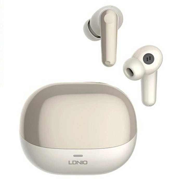 LDNIO T06 TWS Bluetooth-compatible 5.3 Earbuds Noise Cancelling Wireless In-ear Music Earbuds - Beige - 1