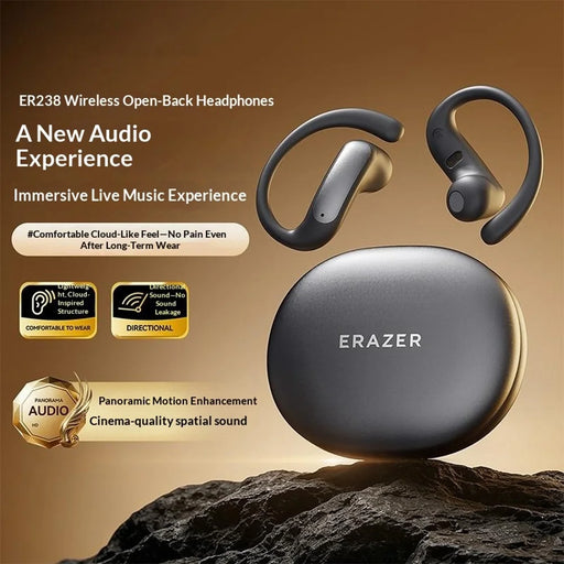 ERAZER ER238 Wireless Open-Ear Earbuds Bluetooth-compatible V6.0 Sports Earphones 4-5H Playtime Touch Control - Black - 2
