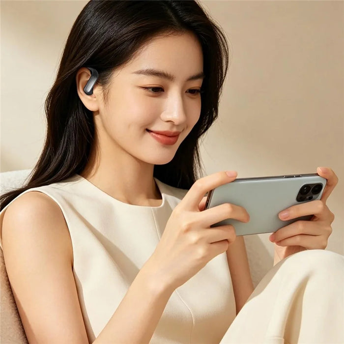 ERAZER ER238 Wireless Open-Ear Earbuds Bluetooth-compatible V6.0 Sports Earphones 4-5H Playtime Touch Control - Black - 4