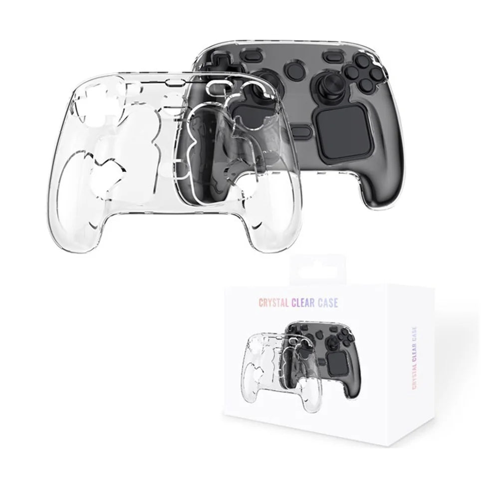 JYS-SDM008 For Steam Controller (2nd generation) Crystal Clear Hard PC Case Anti-scratch Protective Cover - Transparent - 1