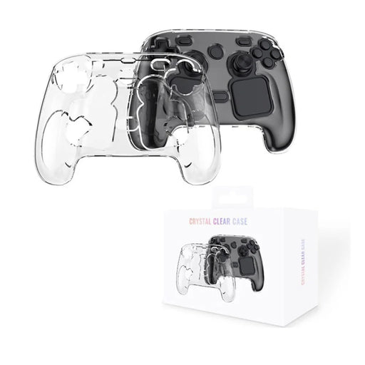 JYS-SDM008 For Steam Controller (2nd generation) Crystal Clear Hard PC Case Anti-scratch Protective Cover - Transparent - 1