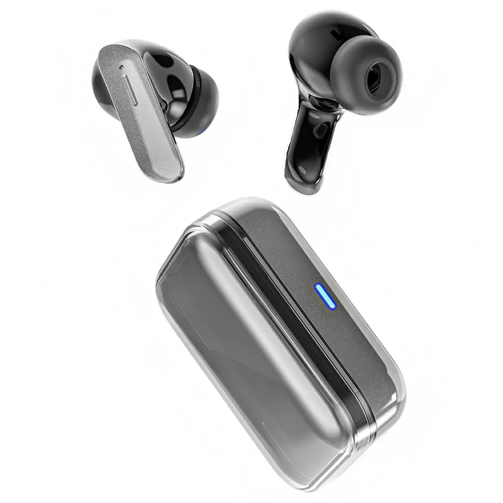 VSIDEA A93S TWS Bluetooth-compatible Earbuds Heavy Bass Wireless In-ear Gaming Earbuds - Silver Black - 3