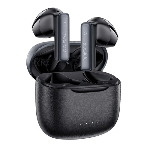 YESIDO TWS44 Bluetooth-compatible Earbuds Semi-in-ear Dual Mic ENC Noise Cancelling Earphones - Black - 1