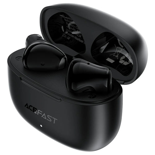 ACEFAST W11 Semi-in-Ear Wireless Earbuds TWS Bluetooth-compatible 6.0 Earphones AI Call Noise Cancelling Gaming Mode - Black - 1