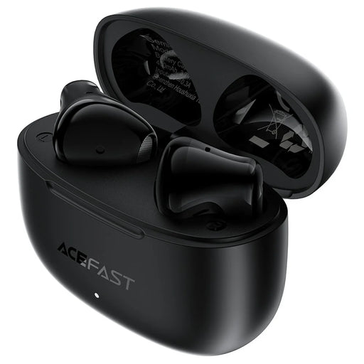 ACEFAST W11 Semi-in-Ear Wireless Earbuds TWS Bluetooth-compatible 6.0 Earphones AI Call Noise Cancelling Gaming Mode - Black - 1