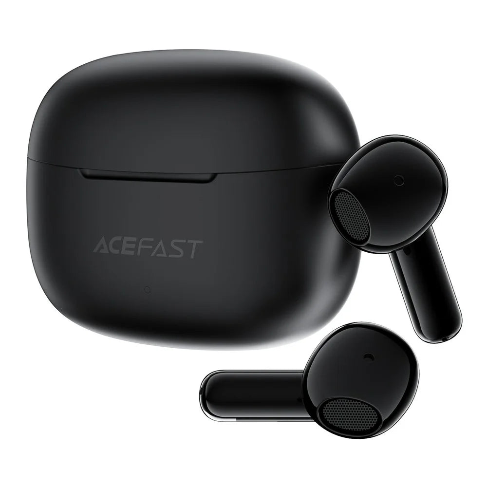 ACEFAST W11 Semi-in-Ear Wireless Earbuds TWS Bluetooth-compatible 6.0 Earphones AI Call Noise Cancelling Gaming Mode - Black - 2