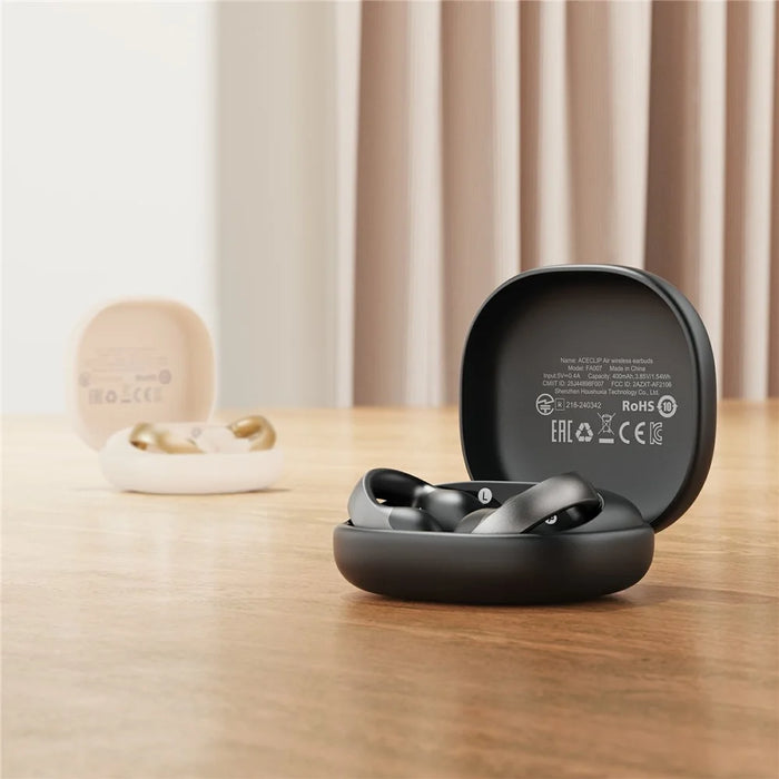 ACEFAST FA007 ACECLIP Air Wireless Earbuds Open-Ear Clip Bluetooth-compatible 6.0 AI Call Earphones - Black - 5