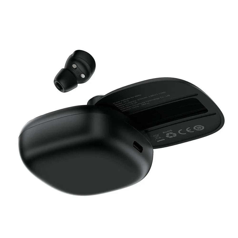 ACEFAST W10 In-Ear Wireless Earbuds Bluetooth-compatible 6.0 TWS Earphones ANC IPX4 for Sleep - Black - 3