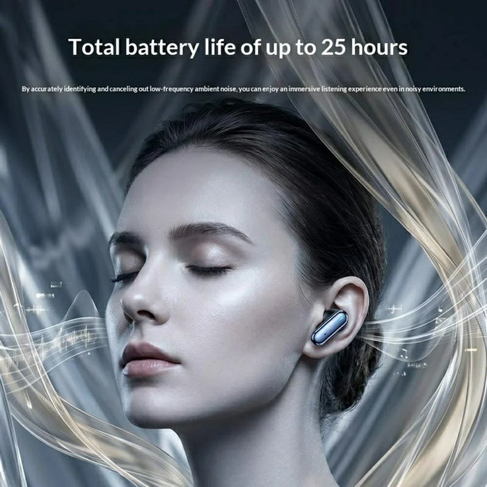 YESIDO TWS47 2 in 1 In-Ear and Semi-In-Ear TWS Bluetooth-compatible Earbuds with LED Battery Display - Black - 4