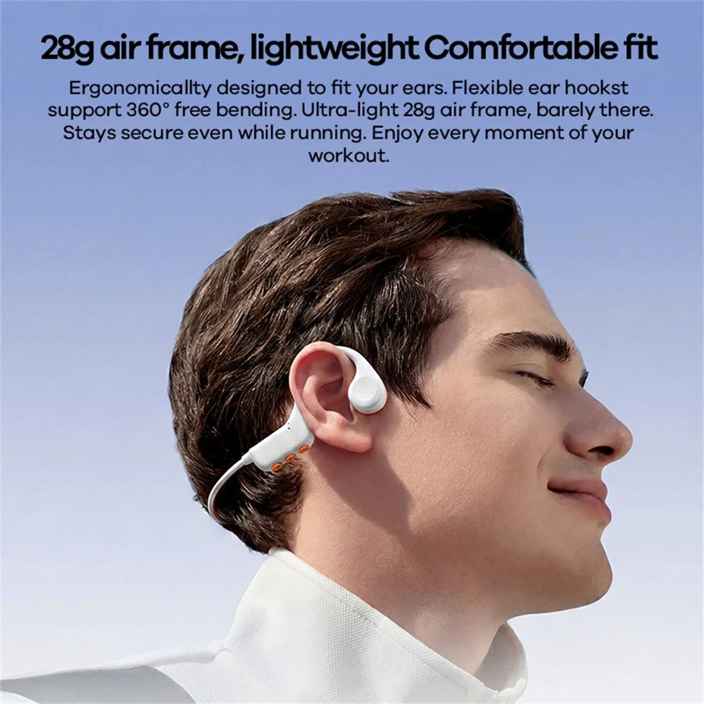 REMAX RB-S21 Bone Conduction Earphones IPX8 Waterproof Bluetooth-compatible V6.0 OWS Earphones - Black - 4