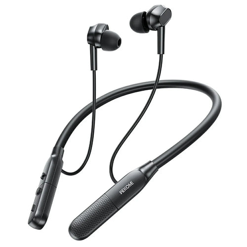 WEKOME WG-08 Neckband Wireless Earphones Bluetooth-compatible 6.0 ENC Noise Cancellation Earbuds - Black - 1