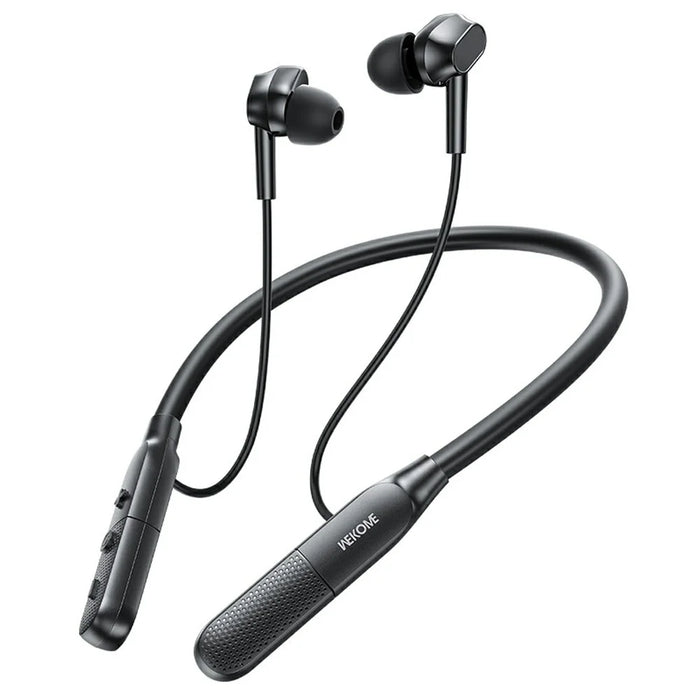 WEKOME WG-08 Neckband Wireless Earphones Bluetooth-compatible 6.0 ENC Noise Cancellation Earbuds - Black - 1
