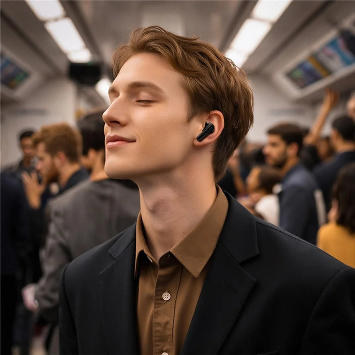 ACEFAST W9 Semi-in-Ear ANC Earbuds TWS Bluetooth-compatible Earphones 50dB IPX4 - Black - 6