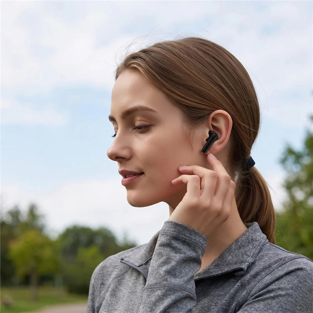 ACEFAST W9 Semi-in-Ear ANC Earbuds TWS Bluetooth-compatible Earphones 50dB IPX4 - Black - 7