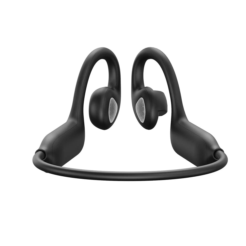 E12 AI Translation Smart Camera Bone Conduction Bluetooth-compatible Earphones 8MP 1080P EIS Video - Black - 4