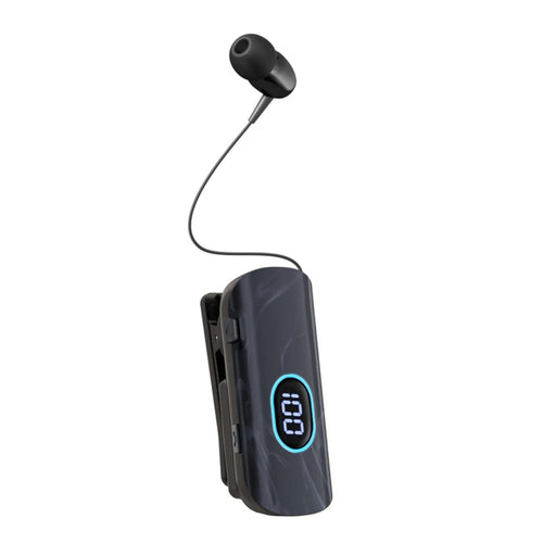 K93 Clip-on Bluetooth-compatible Earphones Digital Display ENC Noise Cancelling Fast Charging - Black - 1