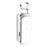 K52 Business Retractable Bluetooth-compatible 4.1 Wireless Headset Earphone Call Remind Vibration Earbuds - White - 1