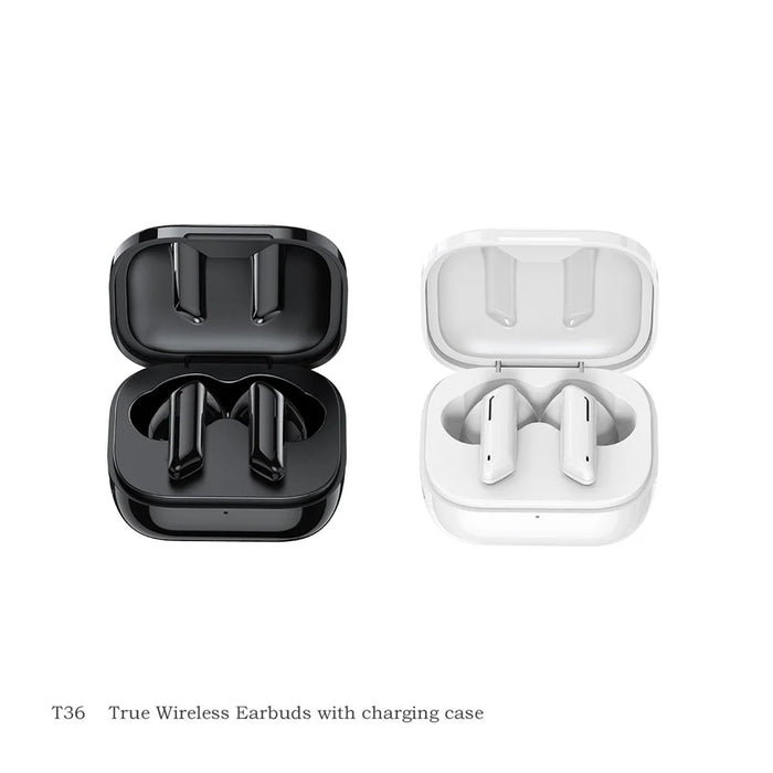 AWEI T36 TWS Bluetooth-compatible 5.0 Earphone Wireless Sport Waterproof Touch Stereo Headset with Mic - Black - 4