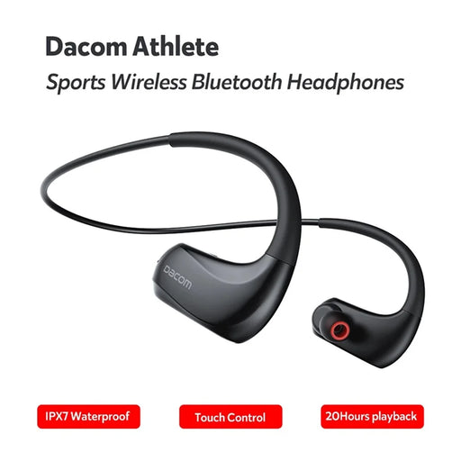 DACOM Athlete Bluetooth-compatible Neckband In-ear Earphone Wireless IPX7 Waterproof Touch Stereo Sports Headset - 2